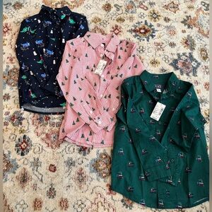 Boys lot of 4T Long Sleeve Christmas Button Down